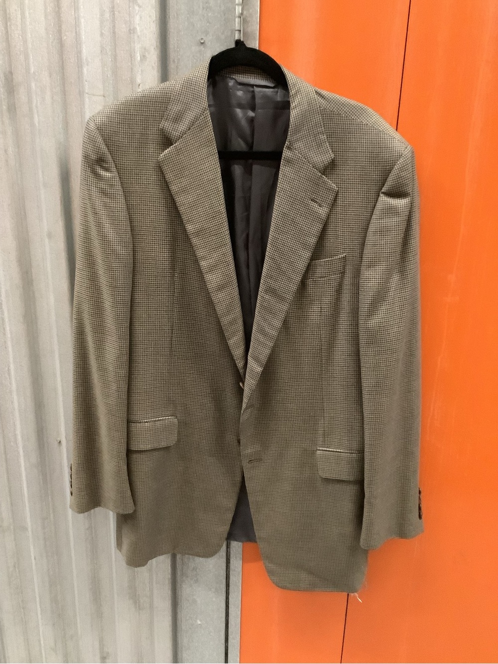 Nordstrom Men's Olive-Brown Micro-Check Sport Coat